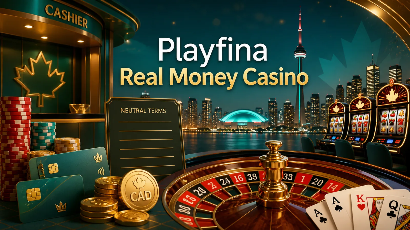 Playfina Real Money Casino content banner